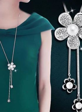 厂家直销狐狸毛衣个性气质项链