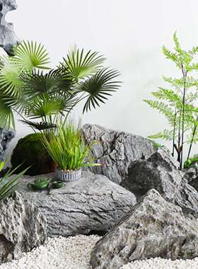 石头山造鱼缸假石花园F967THTJ户外庭院观石室内装饰摆件景摄影景