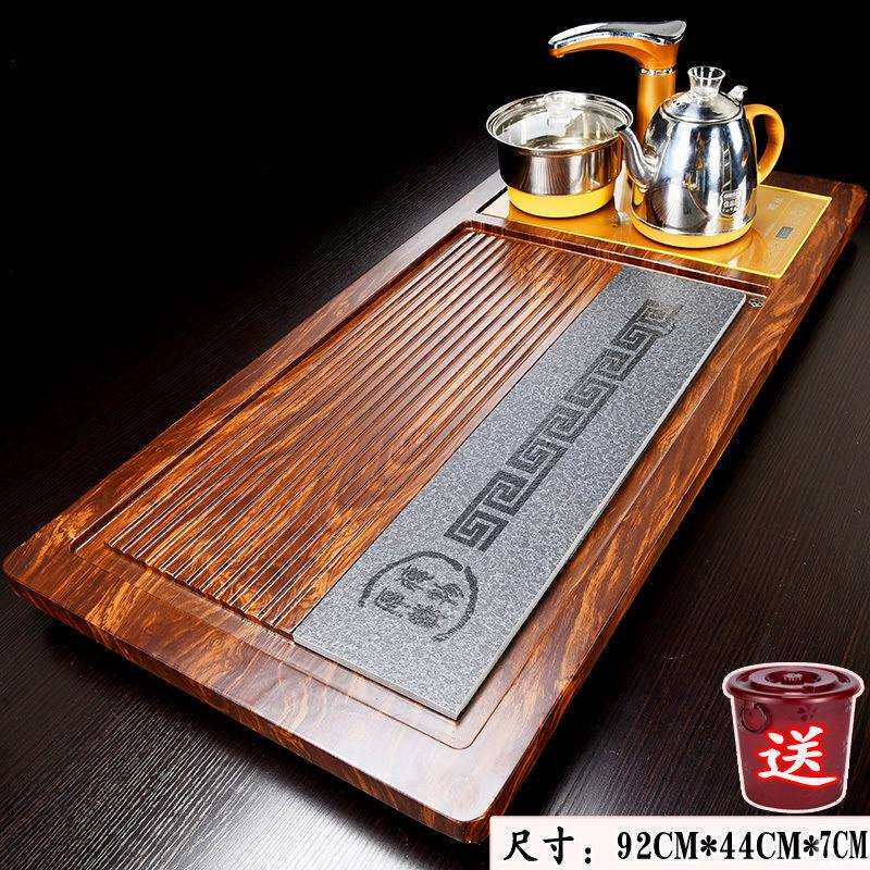 IYC home office tea table large tea number wooden tea tray automatic water pumping appliance four-in-one set