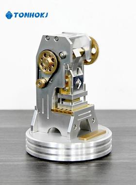 高档电动办工冲床件高级感摆小众高档公室桌面金属机械模型艺品礼