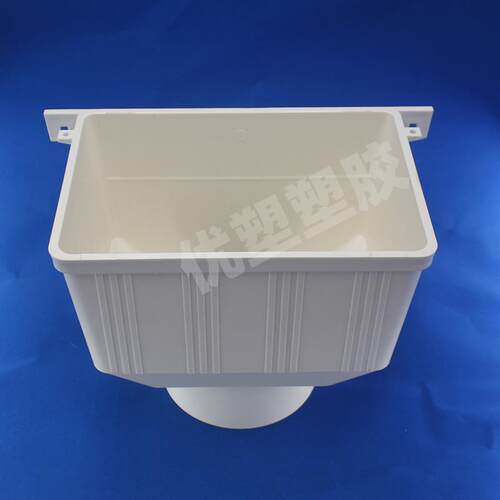 加厚国标雨水槽PVC水槽集水槽落水槽排水管下水槽75 110双用160 - 图0