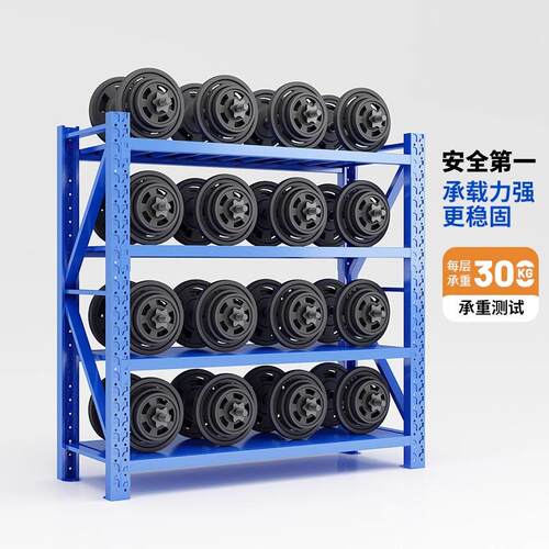 加厚仓储货架多层置物架仓库落地展示架家用超市快递多功能铁架子 - 图2