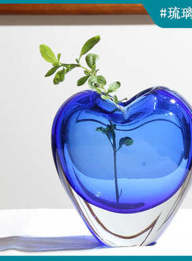淄博琉璃摆件高档玻璃制品工艺品花瓶爆款家居装饰品客厅艺术