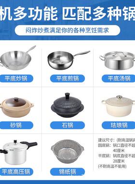 德胜厨商用煲仔炉3500W大功率多头台式电磁电陶麻辣烫砂锅黄焖鸡