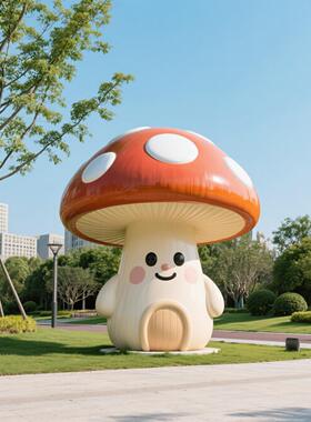 玻璃钢卡通雕塑定制户外室内企业可爱IP形象商场校园熊猫摆件现货