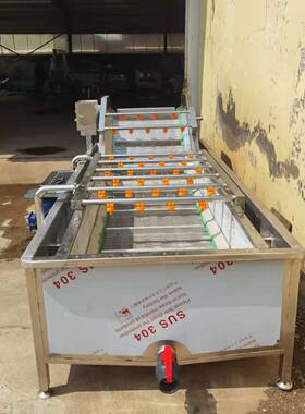 海鲜气泡清洗机净菜加工设备包装袋食品清洗设备全自动气泡清洗机
