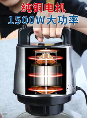 龙德利12升XL-1215商用电动绞肉机不锈钢双速搅馅机厨房料理机