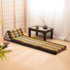 Thai style seat cushion and backrest integrated, Southeast Asian style triangle cushion, folding reclining cushion with large backrest suitable for bay windows