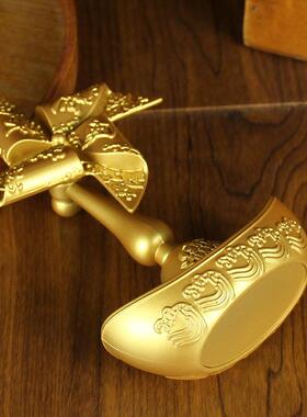 元宝风车转转金属工艺品桌面创意风生水起摆件 风车元宝送礼礼品