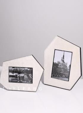 一匚现代轻奢马毛相框 样板间酒店民宿床头柜书房衣帽间家居摆饰