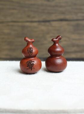 雷击枣木葫芦金光紫薇讳挂件吊坠道家法器随身配饰老料深色福禄件