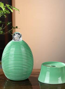 鱼缸配件流水喷泉陶瓷假山桌面客厅办公室循环养鱼假山装饰摆件