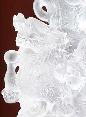 家用室内用品琉璃黑黄红绿黑财神铜像五路财神随身佛小铜像摆件