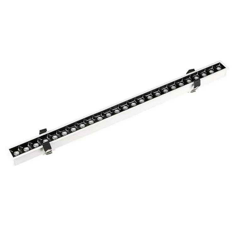 Long strip spotlight led embedded ceiling grille light linear living room no main light rectangular spotlight flood downlight
