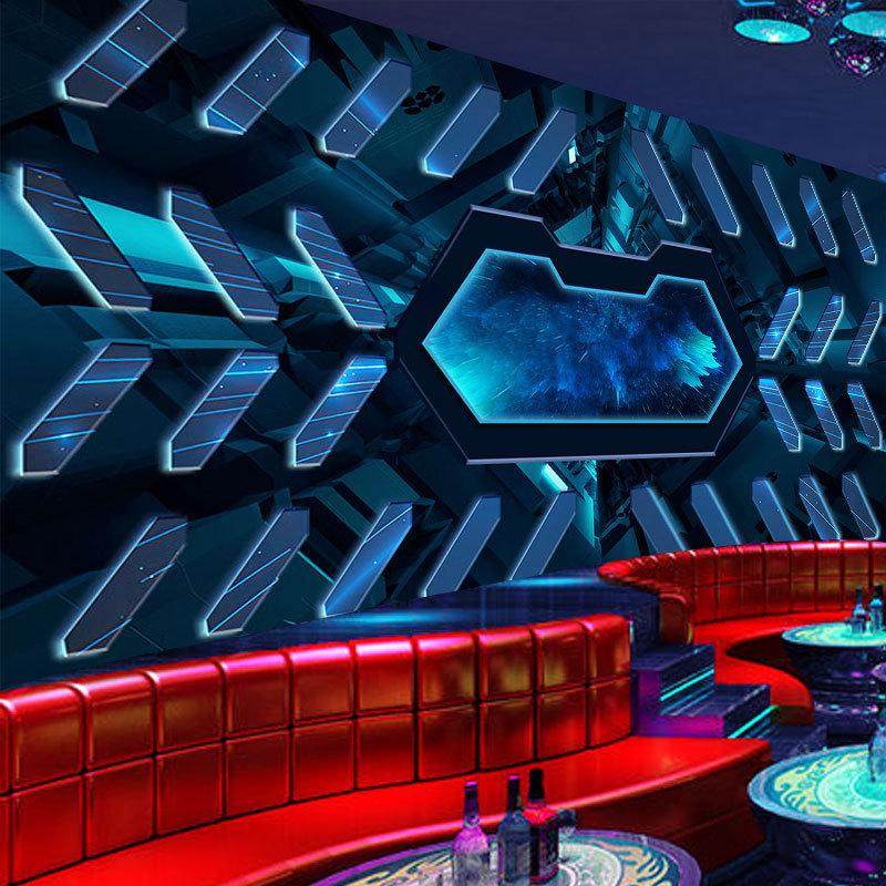 5D科技感ktv包厢墙布装饰DJ舞台电竞馆壁纸大型网咖无缝墙纸,淘宝优惠券,粉丝福利购,淘宝优惠卷