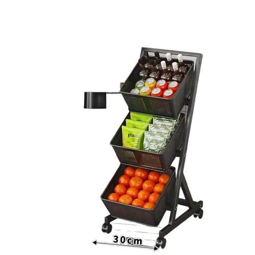 置物落地多履星A#97层果蔬菜收纳架水厨房菜篮子可移动口多功架斜 - 图3