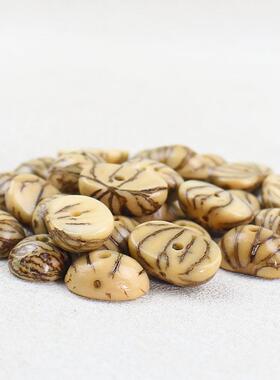 半圆金线菩提子散珠文玩劳动节手工串珠饰品佛珠手串配件