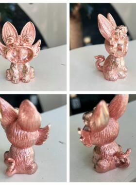 纯铜瓦猫云南手工紫铜黄铜猫香插摆件猫创意礼品开业小摆件卧式