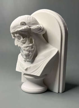 海王波塞冬潮流骷髅艺术装饰石膏像雕塑酒柜摆件简约个性家居礼物