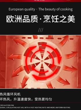 烘焙对流式烤箱喷雾5/8/10/12盘面包炉电烤炉热风循环烤箱商业用