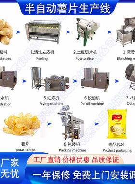 供应贵州土豆片油炸锅厂家 土豆片油炸生产线 小型薯片油炸线设备