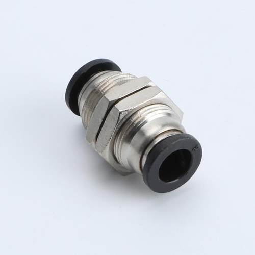 精品黑色气动快速接头PM-4快插PM-6隔板PM-8直通PM-10气管PM-12 - 图1