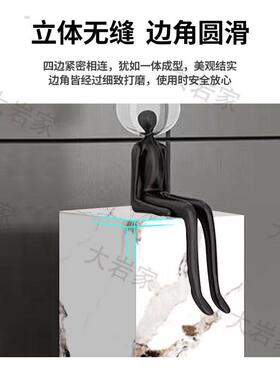 客厅轻奢摆件迁乔新居落地装饰玄关展示台大理石方柱墩子岩板底座