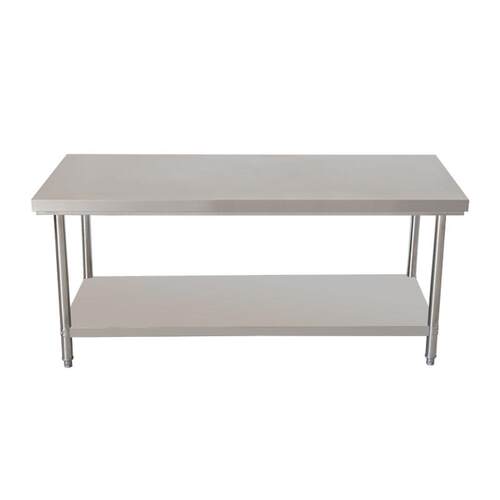 304不锈钢加厚商用工作台饭店厨房操作台切菜桌子案板打荷台面板 - 图3