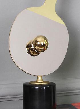 现简约客代厅kf-3669玄关书房酒柜书柜件创意摆球艺术兵乓拍个性