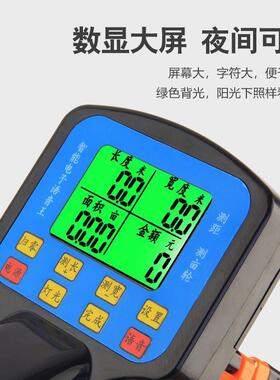 手推式轮式测距仪机械电子数显测亩器公路户外滚动推尺单轮