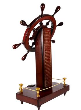 落地领航舵航海舵手大摆件新店铺办公室公司大厅航舵装饰船舵摆设