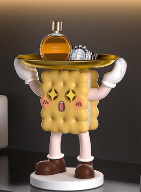 入户玄关钥匙收纳摆件鞋柜电视面柜客家居厅桌装品乔迁新饼干饰居