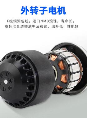 鸿冠圆形管道风机排烟气工业微型速离心风机低噪音通效排烟