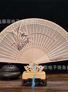 Chinese souvenir China traditional wood fan tourist gift