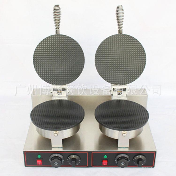 Factory direct supply waffle oven commercial electric double-head waffle oven double-sided heating and waffle maker