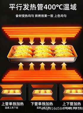 商用电热披萨烤箱食品烘焙设备双层可烤两层四盘三层六盘一层两盘