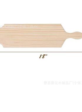 带手柄木砧板儿童涂鸦彩绘木板家居墙面装饰品创意船桨形状挂件