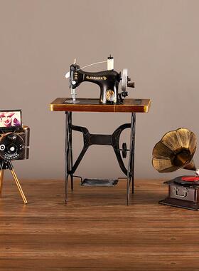 采购产品老式缝纫机装饰品，覆古怀旧的铁模型，时代感对象，服装