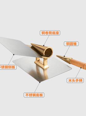 商用铜质冰激凌卷筒圆筒模具雪糕筒模具大号铜卷筒冷饮
