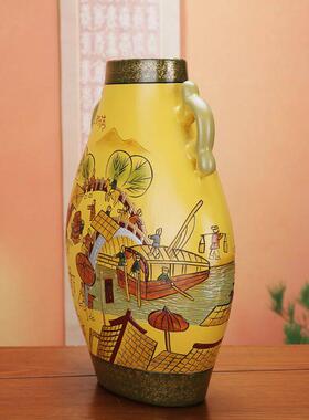 清明上河图花瓶摆件古典中国风客厅装饰酒柜创意摆设非遗传统工艺