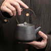 Stone pottery creative Japanese retro ceramic warm tea stove glass teapot candle heating base kung fu tea set accessories