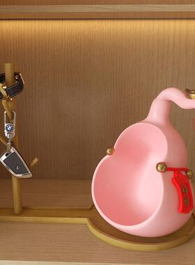 福禄葫芦摆件镇宅招财客厅玄关入户进门钥匙收纳托盘祝福春节礼物