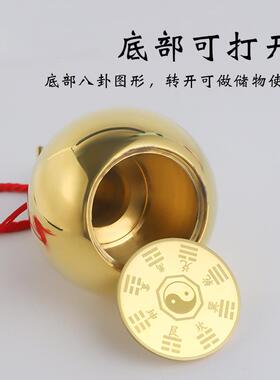 铜葫芦纯铜摆件开口黄铜工艺品客厅挂件吊坠小号车载汽车挂饰品