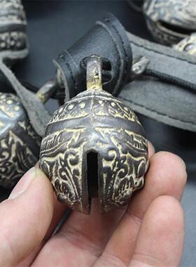 古玩杂项藏铛虎头铃TB-59447铃铜铛一串16收枚