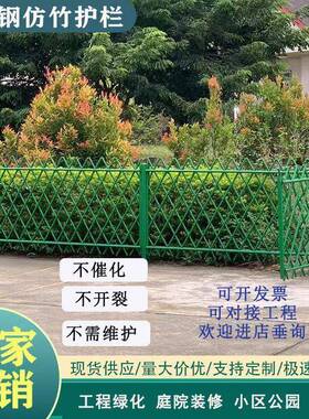 观不锈钢仿竹护农村篱笆围栏栏栅栏院防护栏px-01景隔离庭仿真竹