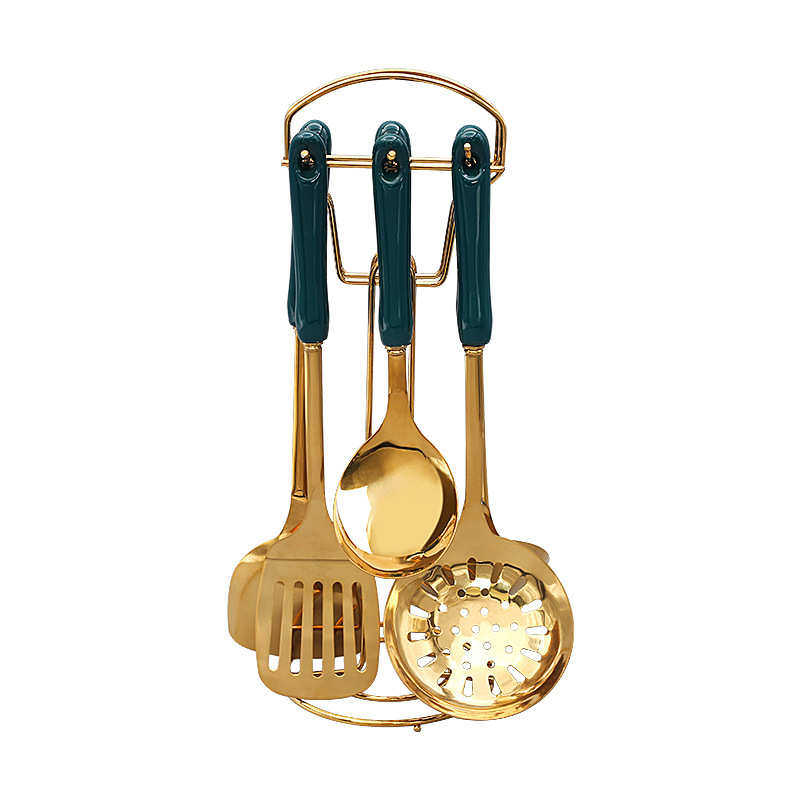 不锈钢烹饪汤勺锅铲漏勺陶瓷柄炒菜勺家用厨房厨具煎铲耐高温套装,淘宝优惠券,粉丝福利购,淘宝优惠卷