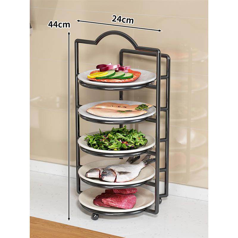 配菜盘置物架厨房备菜盘子收纳架壁挂式多层放碗碟剩菜盘架多功能,淘宝优惠券,粉丝福利购,淘宝优惠卷