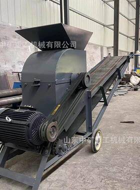 育苗秧土大图块粉碎机器电动柴油营养土碎土机移动锤式碎土机