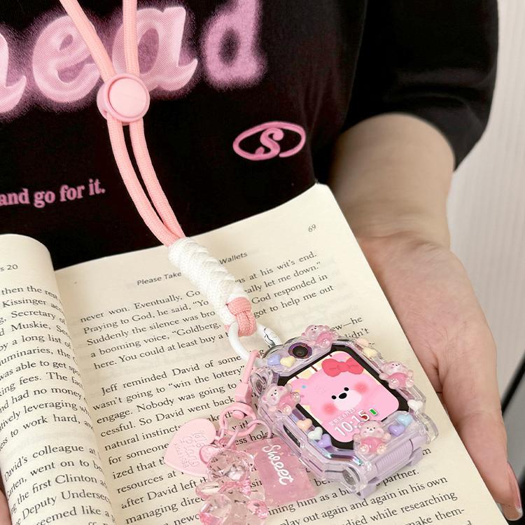 适用华为NEO-AL10儿童电话手表5x/3pro/4X挂脖套4pro保护壳宽吊绳 - 图2