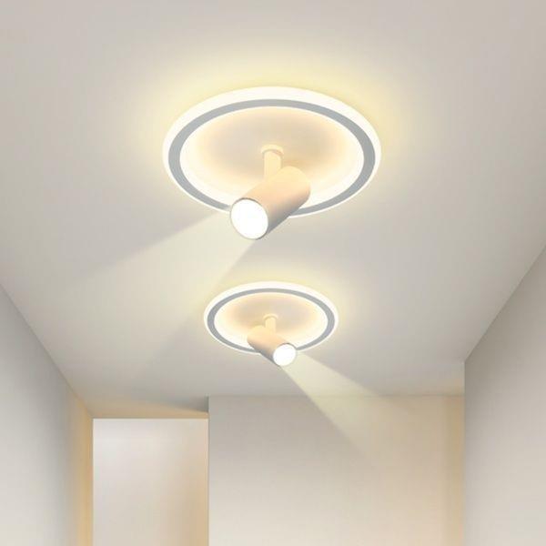 Aisle ceiling light, simple modern shop surface-mounted spotlight, entry door, entrance hall, corridor, rotating downlight, ceiling light